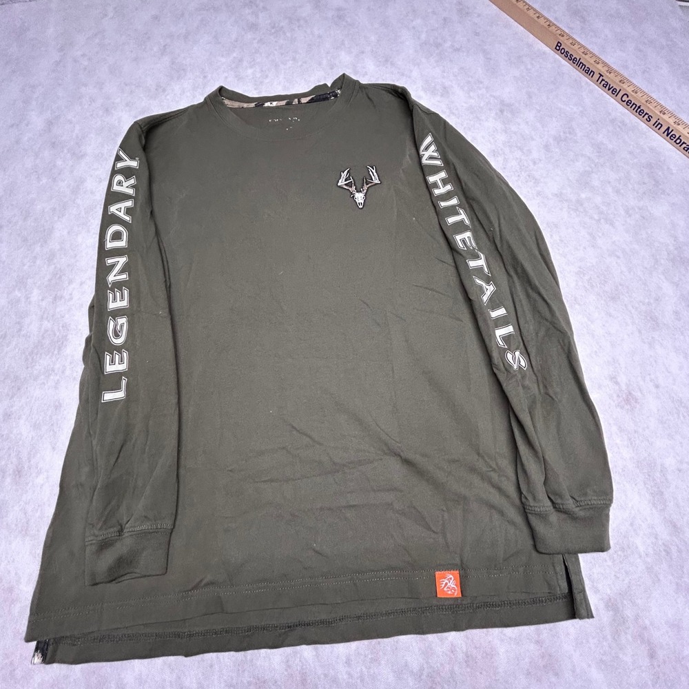 Legendary Whitetails Long Sleeve Hunting Shirt Deer Skull Graphic Size XXL‎